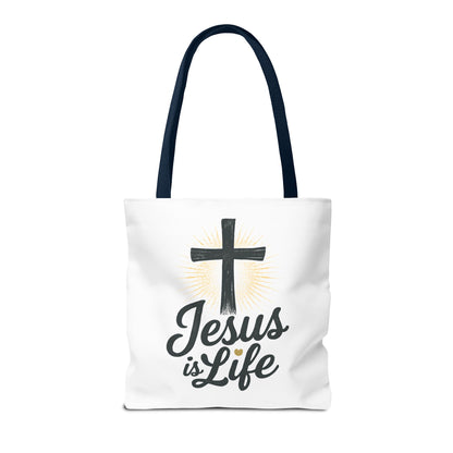 Inspirational Jesus Tote Bag - Faith-Based Carry All