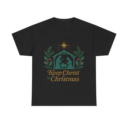 Keep Christ in Christmas Unisex Heavy Cotton Tee