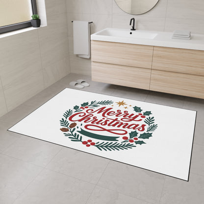 Merry Christmas Heavy Duty Holiday Entry Rug/mat