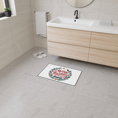 Merry Christmas Heavy Duty Holiday Entry Rug/mat