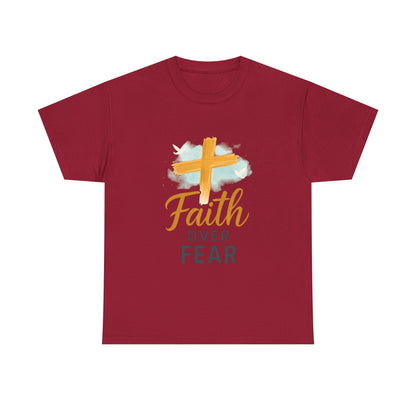 Faith Over Fear Unisex Heavy Cotton Tee