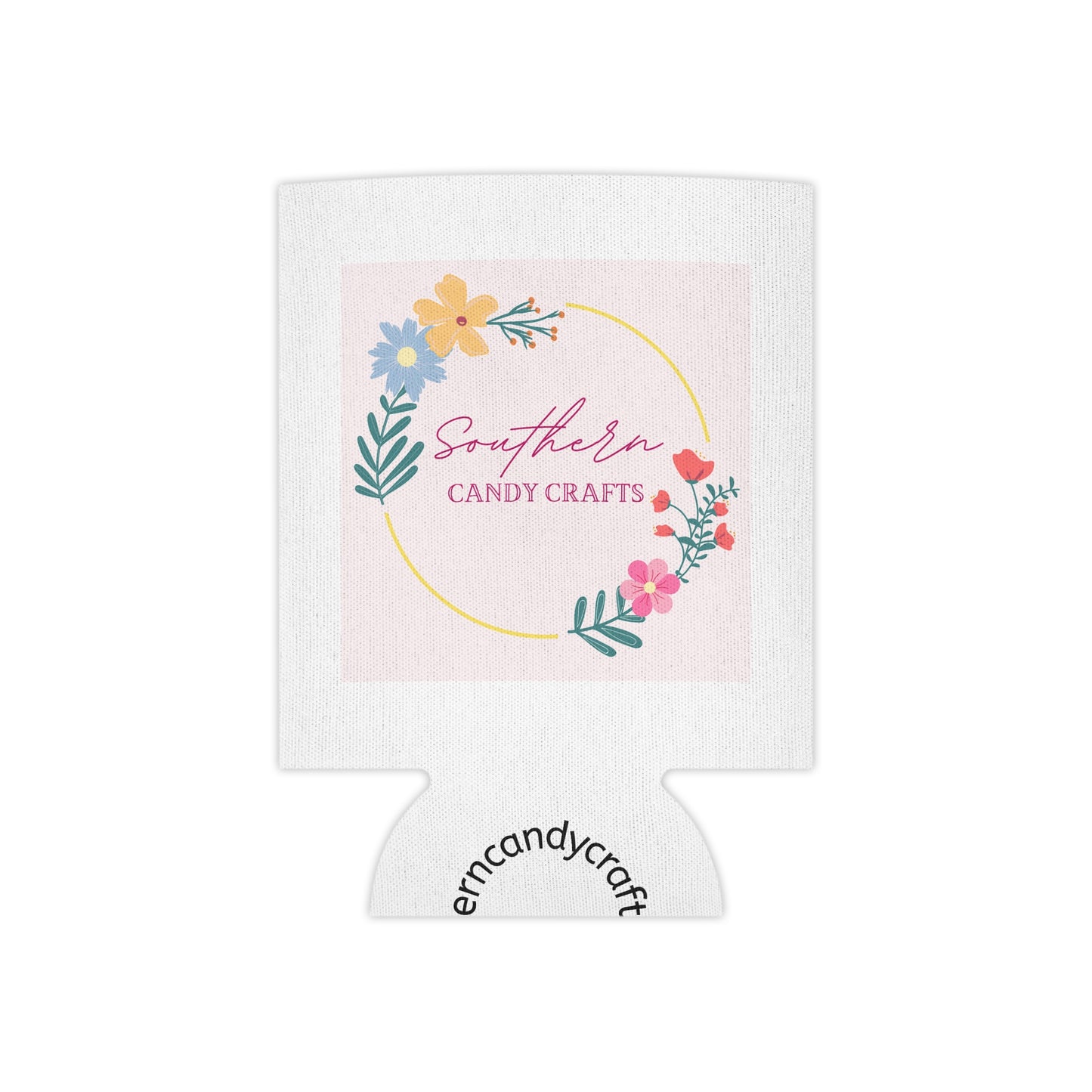 Southern Candy Crafts Floral Can Cooler