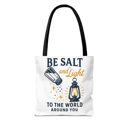 "Be Salt and Light" - Inspirational Tote Bag- Eco-Friendly Canvas, Perfect Gift for Graduations, Birthdays, or Everyday Use