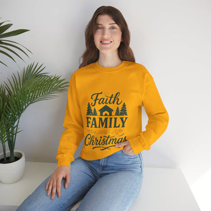 Faith Family Christmas Sweatshirt