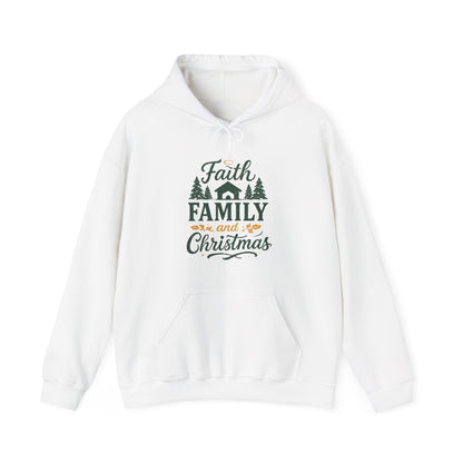 Faith, Family, and Christmas Hoodie