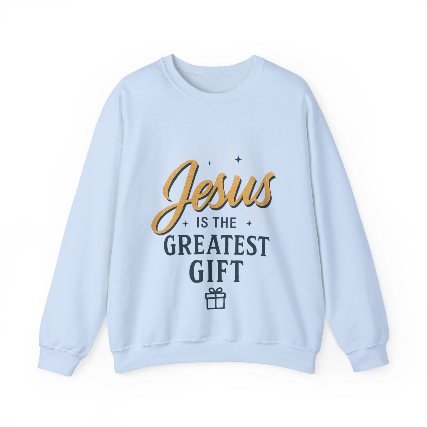 "Jesus is the Greatest Gift" - Crewneck Sweatshirt - Unisex Christian Apparel
