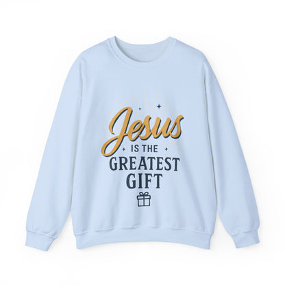"Jesus is the Greatest Gift" - Crewneck Sweatshirt - Unisex Christian Apparel
