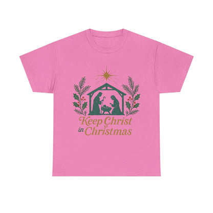 Keep Christ in Christmas Unisex Heavy Cotton Tee
