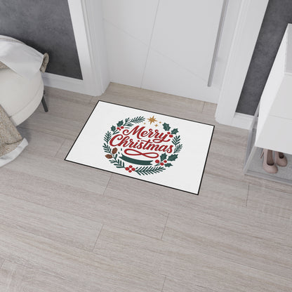 Merry Christmas Heavy Duty Holiday Entry Rug/mat