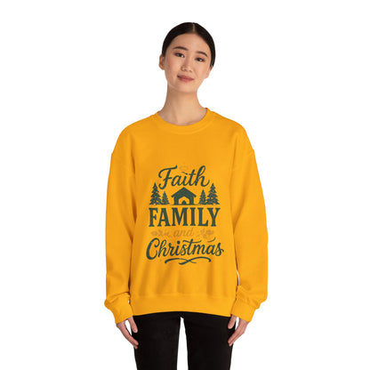 Faith Family Christmas Sweatshirt