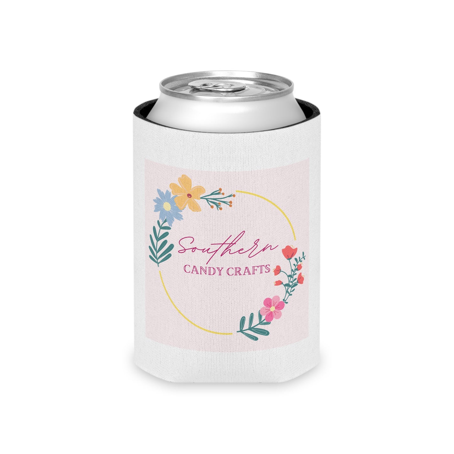 Southern Candy Crafts Floral Can Cooler