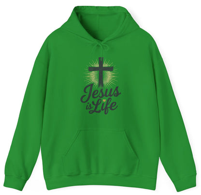 Jesus is Life" - Unisex Hoody - Comfortable & Inspirational Sweatshirt
