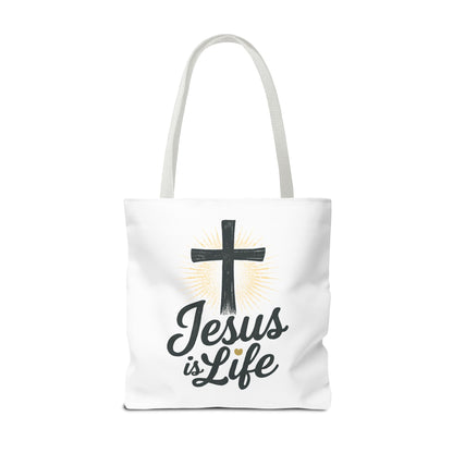 Inspirational Jesus Tote Bag - Faith-Based Carry All