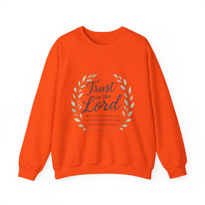 "Trust in the Lord" - Inspirational Crewneck Sweatshirt - Faith Apparel, Christian Gift, Everyday Comfort
