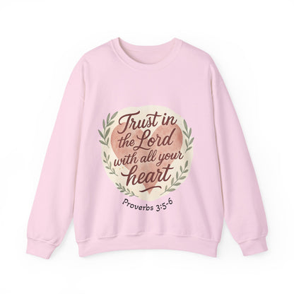 Trust in the Lord with All Your Heart Crewneck Sweatshirt