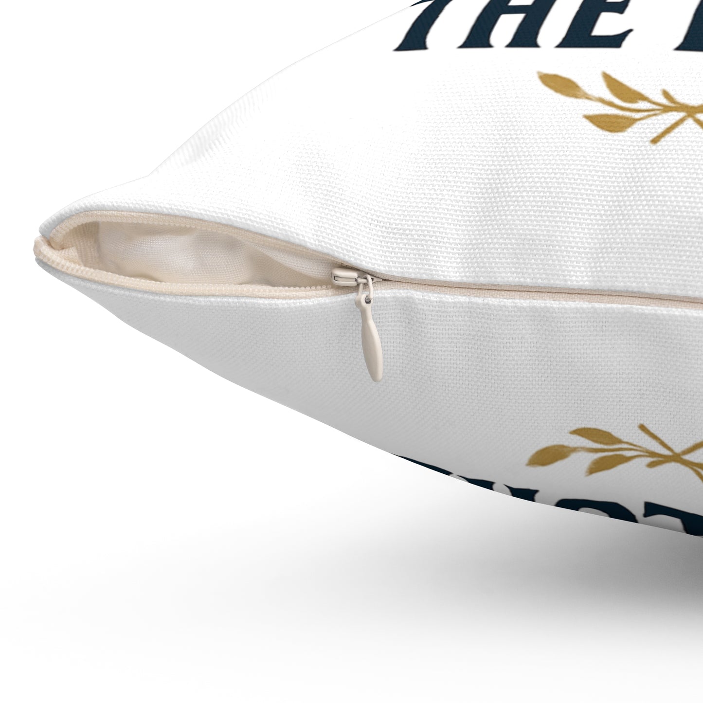 Faith-Inspired Square Pillow - 'As for Me and My House, We Will Serve the Lord'