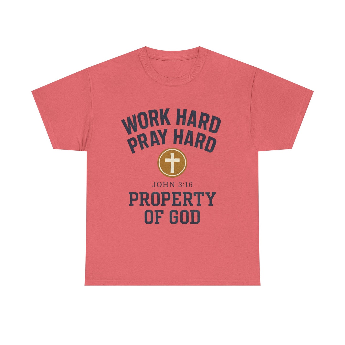 Work Hard Pray Hard Faith-Inspired Unisex Heavy Cotton Tee
