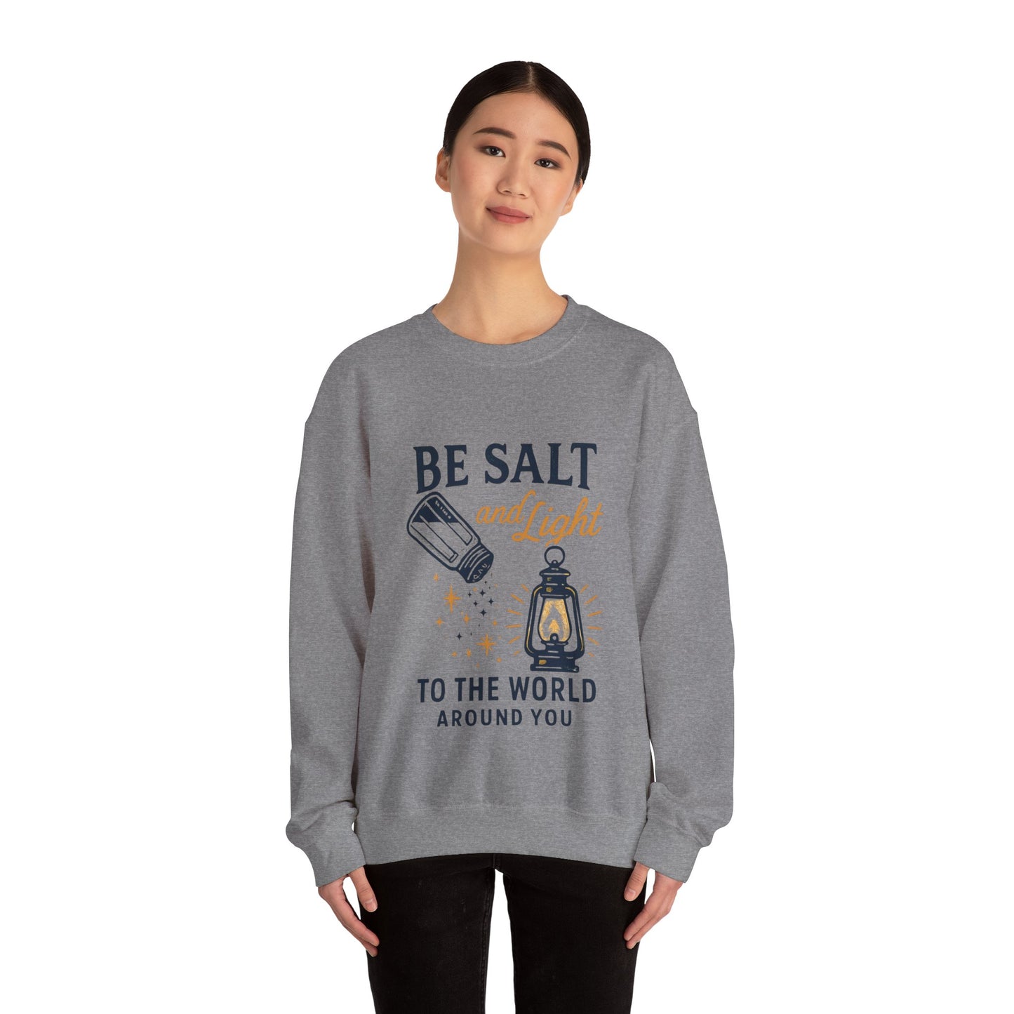 "Be Salt and Light to the World" - Unisex Heavy Blend™ Crewneck Sweatshirt